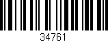 Código de barras (EAN, GTIN, SKU, ISBN): '34761'