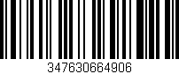 Código de barras (EAN, GTIN, SKU, ISBN): '347630664906'