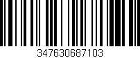 Código de barras (EAN, GTIN, SKU, ISBN): '347630687103'