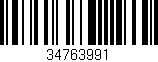 Código de barras (EAN, GTIN, SKU, ISBN): '34763991'