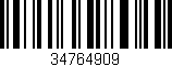 Código de barras (EAN, GTIN, SKU, ISBN): '34764909'