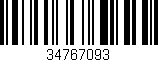 Código de barras (EAN, GTIN, SKU, ISBN): '34767093'