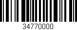 Código de barras (EAN, GTIN, SKU, ISBN): '34770000'