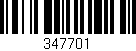 Código de barras (EAN, GTIN, SKU, ISBN): '347701'