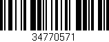 Código de barras (EAN, GTIN, SKU, ISBN): '34770571'