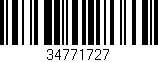 Código de barras (EAN, GTIN, SKU, ISBN): '34771727'
