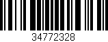 Código de barras (EAN, GTIN, SKU, ISBN): '34772328'