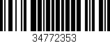 Código de barras (EAN, GTIN, SKU, ISBN): '34772353'