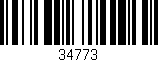 Código de barras (EAN, GTIN, SKU, ISBN): '34773'