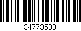 Código de barras (EAN, GTIN, SKU, ISBN): '34773588'