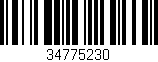Código de barras (EAN, GTIN, SKU, ISBN): '34775230'