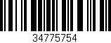 Código de barras (EAN, GTIN, SKU, ISBN): '34775754'