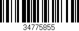 Código de barras (EAN, GTIN, SKU, ISBN): '34775855'