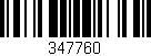 Código de barras (EAN, GTIN, SKU, ISBN): '347760'
