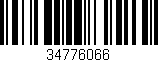 Código de barras (EAN, GTIN, SKU, ISBN): '34776066'