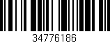 Código de barras (EAN, GTIN, SKU, ISBN): '34776186'