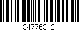 Código de barras (EAN, GTIN, SKU, ISBN): '34776312'