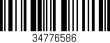 Código de barras (EAN, GTIN, SKU, ISBN): '34776586'