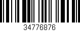 Código de barras (EAN, GTIN, SKU, ISBN): '34776876'
