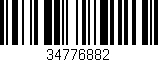 Código de barras (EAN, GTIN, SKU, ISBN): '34776882'