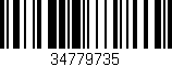 Código de barras (EAN, GTIN, SKU, ISBN): '34779735'