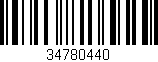 Código de barras (EAN, GTIN, SKU, ISBN): '34780440'