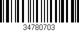 Código de barras (EAN, GTIN, SKU, ISBN): '34780703'