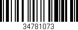 Código de barras (EAN, GTIN, SKU, ISBN): '34781073'