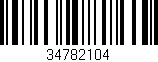 Código de barras (EAN, GTIN, SKU, ISBN): '34782104'