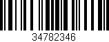 Código de barras (EAN, GTIN, SKU, ISBN): '34782346'
