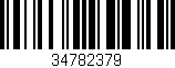 Código de barras (EAN, GTIN, SKU, ISBN): '34782379'