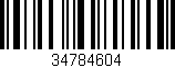 Código de barras (EAN, GTIN, SKU, ISBN): '34784604'