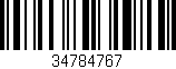 Código de barras (EAN, GTIN, SKU, ISBN): '34784767'