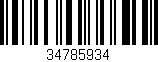 Código de barras (EAN, GTIN, SKU, ISBN): '34785934'