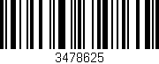 Código de barras (EAN, GTIN, SKU, ISBN): '3478625'
