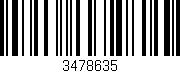 Código de barras (EAN, GTIN, SKU, ISBN): '3478635'