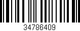 Código de barras (EAN, GTIN, SKU, ISBN): '34786409'