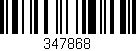 Código de barras (EAN, GTIN, SKU, ISBN): '347868'
