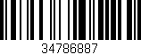 Código de barras (EAN, GTIN, SKU, ISBN): '34786887'