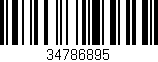 Código de barras (EAN, GTIN, SKU, ISBN): '34786895'