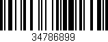 Código de barras (EAN, GTIN, SKU, ISBN): '34786899'