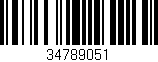 Código de barras (EAN, GTIN, SKU, ISBN): '34789051'