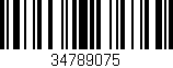 Código de barras (EAN, GTIN, SKU, ISBN): '34789075'