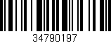 Código de barras (EAN, GTIN, SKU, ISBN): '34790197'