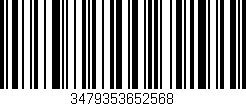 Código de barras (EAN, GTIN, SKU, ISBN): '3479353652568'