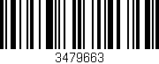 Código de barras (EAN, GTIN, SKU, ISBN): '3479663'