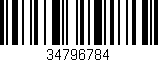 Código de barras (EAN, GTIN, SKU, ISBN): '34796784'