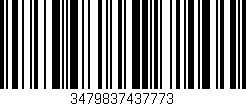 Código de barras (EAN, GTIN, SKU, ISBN): '3479837437773'