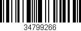 Código de barras (EAN, GTIN, SKU, ISBN): '34799266'