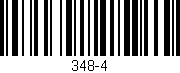 Código de barras (EAN, GTIN, SKU, ISBN): '348-4'